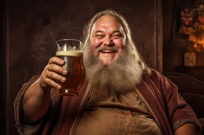 Happy Man Big Belly Abstract Wallpaper 4K 2208x1471 Beer, Full HD, Ultrawide