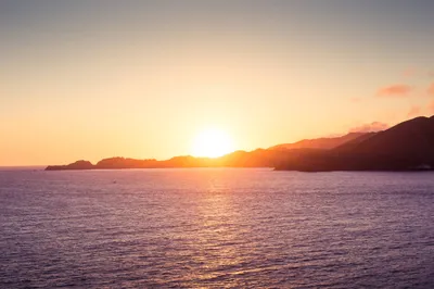 Ocean Panorama Sunset Nature Wallpaper 4K 2208x1471 Full HD, Ultrawide