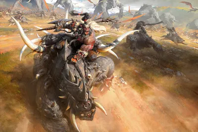 Misty Fantasy Wallpaper Fantasy Wallpaper 4K 1920x1284 Hd, Desktop, Wallpaper, Showing, A, Fantasy, Battle, Scene, Warriors, Orcs, Riding, Fierce, Pink, Purple, Landscape, Full HD