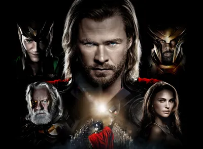 Thor Movie Centered Glowing Abstract Wallpaper 4K 10998x8098 Landscape, 4k