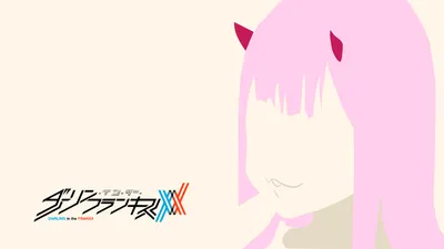 Minimalist Vector Zero Two Darling Wallpaper 4K, Minimal category