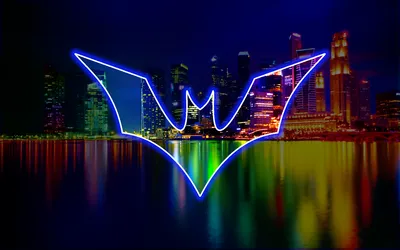 Vivid Neon Wallpaper Abstract Wallpaper 4K 1920x1200 Neon, Batman, Black, Ultrawide, Full HD