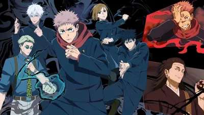Epic Anime Wallpaper Black/Dark Wallpaper 4K 4096x2304 Anime, (jujutsu, Kaisen, 4K, Ultra, Hd, Pc, Desktop, Featuring, Main, Cast, Gojo, White, Gray, Ultrawide