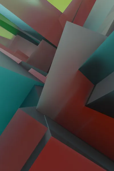 Vibrant Geometric Abstract Wallpaper 4K, Minimal category