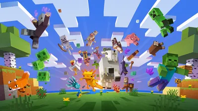 Minecraft Explosion Characters Blocks Wallpaper 4K, Games category