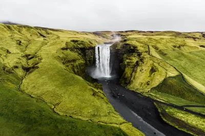 Gafoss Best Iceland Waterfalls Nature Wallpaper 4K 2208x1471 Full HD, Ultrawide