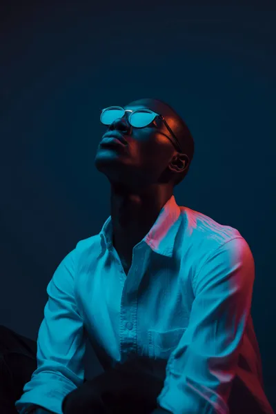 Fashion Portrait Young Black Man Black/Dark Wallpaper 4K 2208x3313 Blue, Mood, Full HD, Portrait