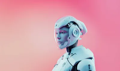 Mellow Portrait Robotic Woman Technology Wallpaper 4K 2208x1314 Full HD, Ultrawide
