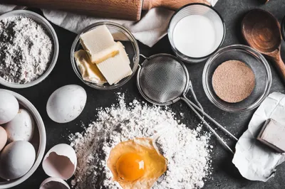 Ingredients Homemade Baking Abstract Wallpaper 4K 2208x1471 Full HD, Ultrawide