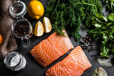 Preparing Salmon Fillets Abstract Wallpaper 4K 2208x1471 Full HD, Ultrawide