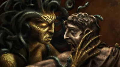 Fantasy Depicting Medusa Wallpaper 4K, Fantasy category