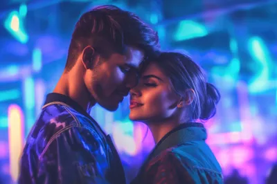 Young Couple Love Abstract Wallpaper 4K 2208x1471 Full HD, Ultrawide