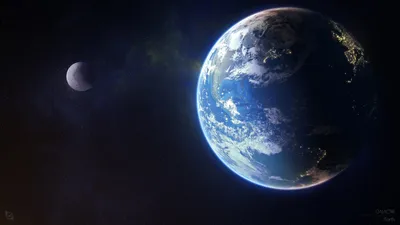 Golden Earth Wallpaper Wallpaper 4K, Space category