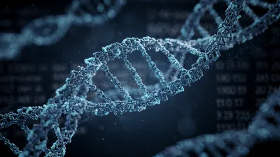 Blue Digital Close Dna Double Technology Wallpaper 4K 4606x2590 Blue, Close-up, Ultrawide, 4k