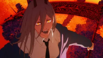 Chainsaw Man Power Snarling Abstract Wallpaper 4K 3838x2158 Ultrawide, QHD