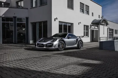 Silver Turbo Front Cars Wallpaper 4K 3000x2000 Silver, Porsche, 911, Turbo, Parked, In, Front, Of, Modern, Building, Showcased, Desktop, Gray, Landscape, QHD