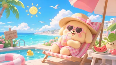 Cute Summer Chubby Cars Wallpaper 4K 3840x2160 Cute, Summer, 4K, Ultra, Hd, Pc, Desktop, Wallpaper, Chubby, Cartoon, Puppy, Heart-shaped, Yellow, Pink, Ultrawide