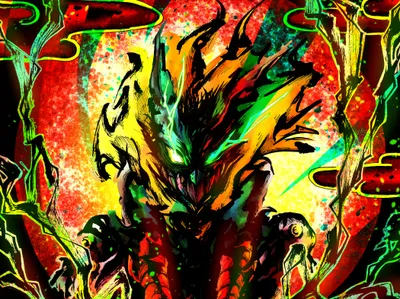 Vibrant Izuku Wallpaper Wallpaper 4K, Abstract category