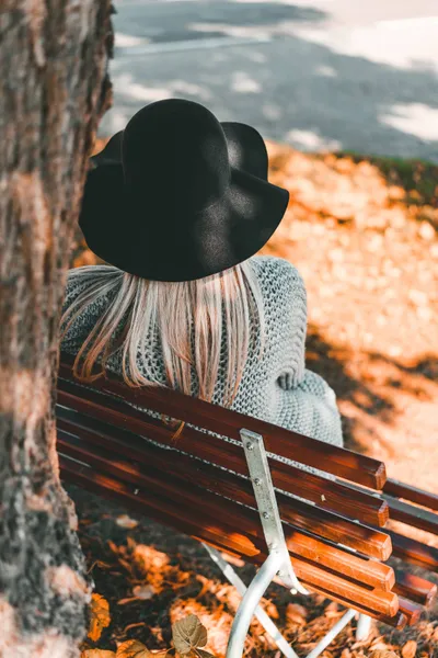 Woman Sitting Bench Back Abstract Wallpaper 4K 2208x3313 View, Full HD, Portrait