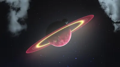 Vibrant Sci Planet Wallpaper 4K, Space category