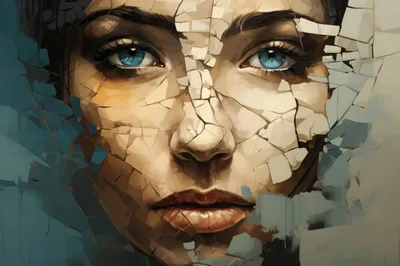 Woman Blue Eyes Psychology Abstract Wallpaper 4K 2208x1471 Blue, Full HD, Ultrawide