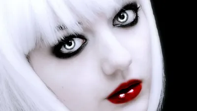 Vivid Dark Wallpaper Black/Dark Wallpaper 4K 1920x1080 Hd, Pc, Desktop, Wallpaper, Featuring, A, Dark, Vampire-inspired, Close-up, Pale, Face, Striking, White, Ultrawide, Full HD