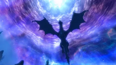 Dramatic Fantasy Elder Space Wallpaper 4K 1920x1080 Hd, Desktop, Wallpaper:, Featuring, A, Dramatic, Fantasy, Scene, Elder, Scrolls, Skyrim, Depicting, White, Purple, Pink, Ultrawide, Full HD