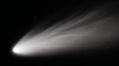 Bright Comet Long Glowing Space Wallpaper 4K 4248x2376 4k, Ultra, Hd, Pc, Desktop, Wallpaper, And, Background, Featuring, Bright, Comet, Long, Gray, Ultrawide
