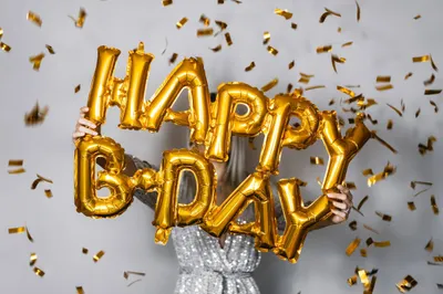 Happy Birthday Inflatable Balloons Abstract Wallpaper 4K 2208x1471 Full HD, Ultrawide