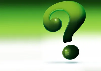 Abstract Green Question Mark Gradient Wallpaper 4K, Gradients category
