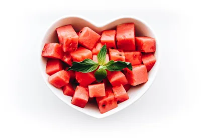Fresh Watermelon Heart Abstract Wallpaper 4K 2208x1546 Heart-shaped, Full HD, Landscape