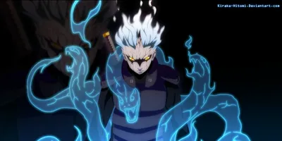 Misty Mitsuki Wallpaper Black/Dark Wallpaper 4K 2500x1250 Hd, Pc, Desktop, Wallpaper, Featuring, Mitsuki, From, Naruto, Surrounded, Glowing, Blue, Snake-like, Black, Ultrawide, Full HD