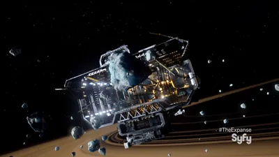 Expanse Spacecraft Amidst Asteroids Syfy Space Wallpaper 4K 1920x1080 Hd, Desktop, Wallpaper, From, The, Expanse, Featuring, A, Spacecraft, Amidst, Asteroids, Syfy, Brown, Ultrawide, Full HD