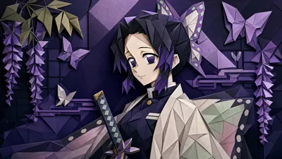 Shinobu Kochou Stylized Animals Wallpaper 4K 3838x2158 Ultrawide, QHD