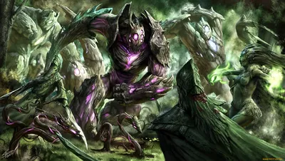 Fantasy Dark Armored Creature Glowing Nature Wallpaper 4K 1920x1086 Hd, Fantasy, Pc, Desktop, Wallpaper, Featuring, A, Dark, Armored, Creature, Glowing, Purple, Brown, Gray, Ultrawide, Full HD