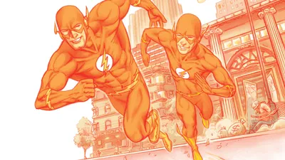 Moody Comics Wallpaper Abstract Wallpaper 4K 1920x1080 Dc, Comics, Wally, West, Barry, Allen, Comic, Flash, Desktop, White, Orange, Ultrawide, Full HD