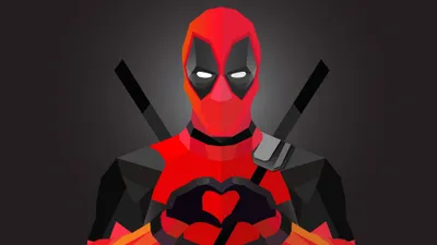 Minimalist Deadpool Comic Art Bold Black/Dark Wallpaper 4K 3840x2160 Minimalist, Deadpool, Comic, Art, In, Bold, Red, And, Black, Designed, Ultra, Desktop, Ultrawide, 4k