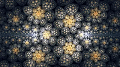 Abstract Fractal Pattern Abstract Wallpaper 4K 1920x1080 Hd, Pc, Desktop, Wallpaper, Featuring, An, Abstract, Fractal, Pattern, Intricately, Detailed, Flower, Gray, Ultrawide, Full HD