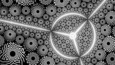 Black White Abstract Fractal Abstract Wallpaper 4K 2560x1440 Black, And, White, Abstract, Fractal, Pattern, Featuring, Intricate, Spirals, Geometric, Shapes, Designed, Gray, Ultrawide, QHD