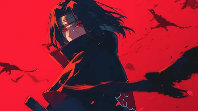 Stylized Anime Character Itachi Abstract Wallpaper 4K 2912x1632 Hd, Desktop, Wallpaper, Featuring, A, Stylized, Image, Of, Anime, Character, Itachi, Uchiha, Red, Ultrawide, QHD