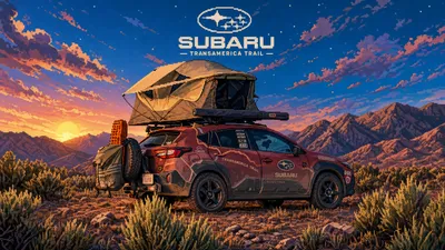 Subaru Suv Rooftop Tent Nature Wallpaper 4K 3838x2158 Ultrawide, QHD