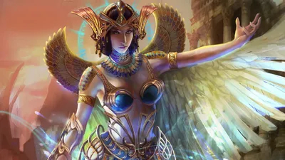 Dark Fantasy Wallpaper Fantasy Wallpaper 4K 2650x1491 A, Stunning, Fantasy, Artwork, Depicting, Goddess, Adorned, Intricate, Jewelry, Majestic, Wings, Set, Gray, Orange, Brown, Ultrawide, QHD