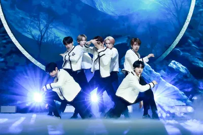 Moody Enhypen Wallpaper Abstract Wallpaper 4K 2000x1333 Enhypen, Members, Performing, On, Stage, With, A, Dynamic, Blue, Backdrop, Desktop, Red, White, Ultrawide, Full HD