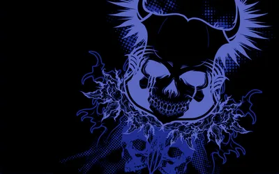 Blue Skull Abstract Abstract Wallpaper 4K 1920x1200 Blue, Skull, Gray, Brown, Ultrawide, Full HD