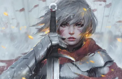Fantasy Woman Short Fantasy Wallpaper 4K 3748x2431 Hd, Fantasy, Wallpaper:, Featuring, A, Woman, With, Short, Hair, Grey, Eyes, Clad, Gray, Ultrawide, QHD