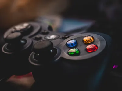 Close Game Controller Gaming Games Wallpaper 4K 5184x3888 Brown, Gray
