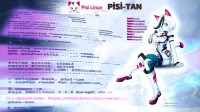 Pisi Linux Mascot Animals Wallpaper 4K 1918x1078 Ultrawide
