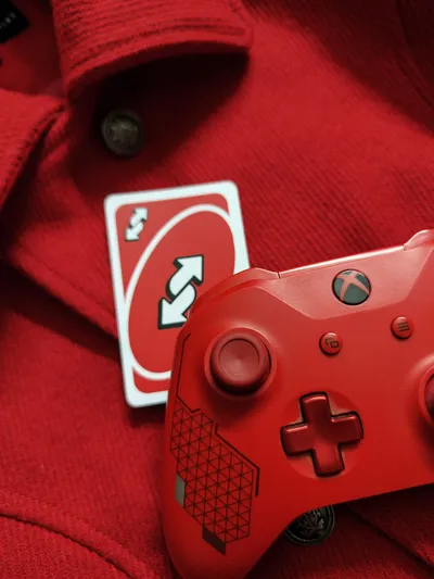 Red Xbox Game Controller Uno Wallpaper 4K, Games category
