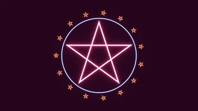 Dreamy Abstract Wallpaper Space Wallpaper 4K 3840x2160 An, Abstract, Hd, Desktop, Wallpaper, Featuring, A, Glowing, Pentagram, Surrounded, Circle, Stars, Brown, Gray, Blue, Ultrawide, 4K