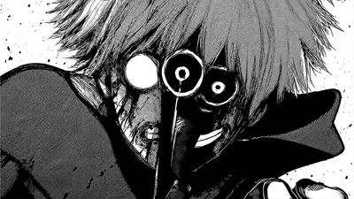 Black White Tokyo Ghoul Illustration Black/Dark Wallpaper 4K 7678x4318 Black-and-white, Ultrawide, 4k